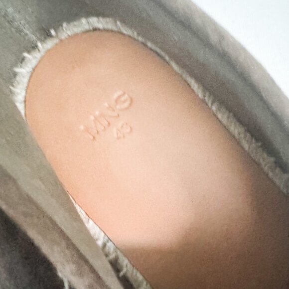 Mango MNG Moss Green Suede Espadrille Slip ons Unisex 43 - Picture 5 of 6